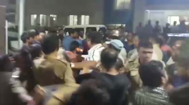 BJP leaders car has been searched in Barasat, sparked violence