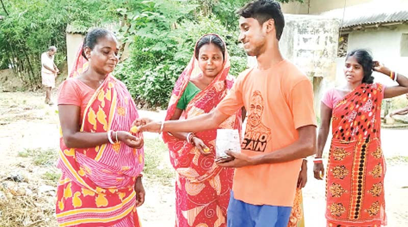 After Exit Poll BJP started distributing sweets in Jhargram