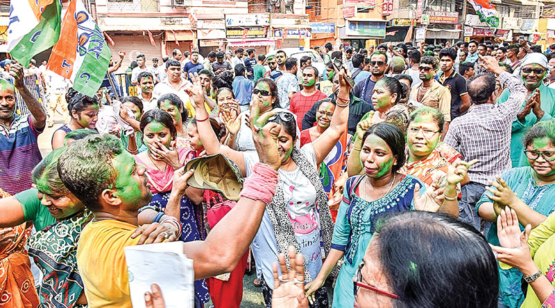 TMC candidates on track for victory in Kolkata (N), Kolkata (S),Jadavpur