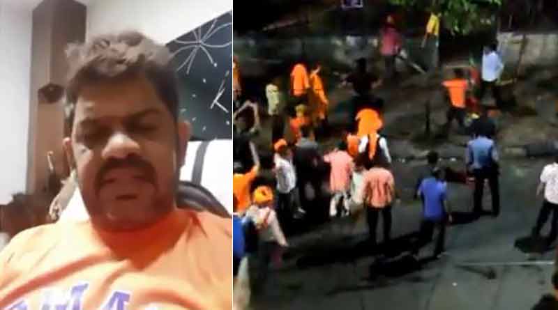 BJP leader instigates violence ahead of Amit Shah rally