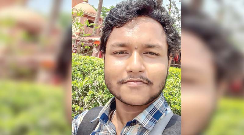 Physically handicapped Sagar Chanda for the took place in HS merit list