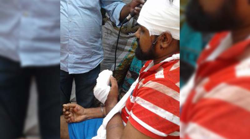 BJP worker beaten up by TMC goons in North 24 pargana