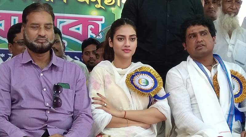 Nusrat Jahan visits Basirhat, donates cloths to poor