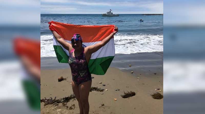 Swimmer Sayani Das successfully crosses Katlina Channel