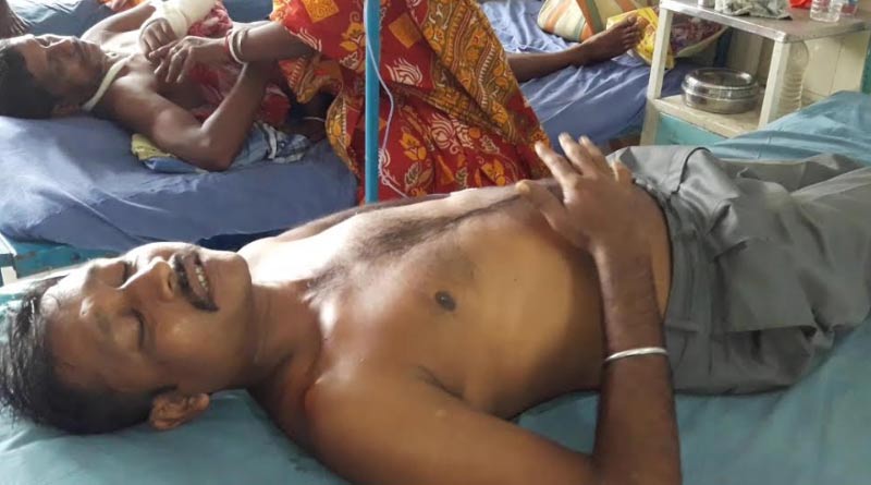 BJP worker beaten up by TMC goons in Nadia's Nabadwip
