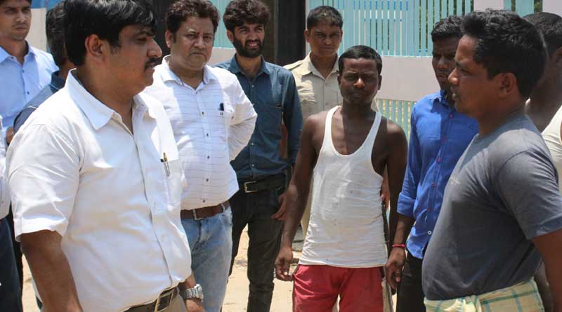 Officers of district administration in Purulia work at night even