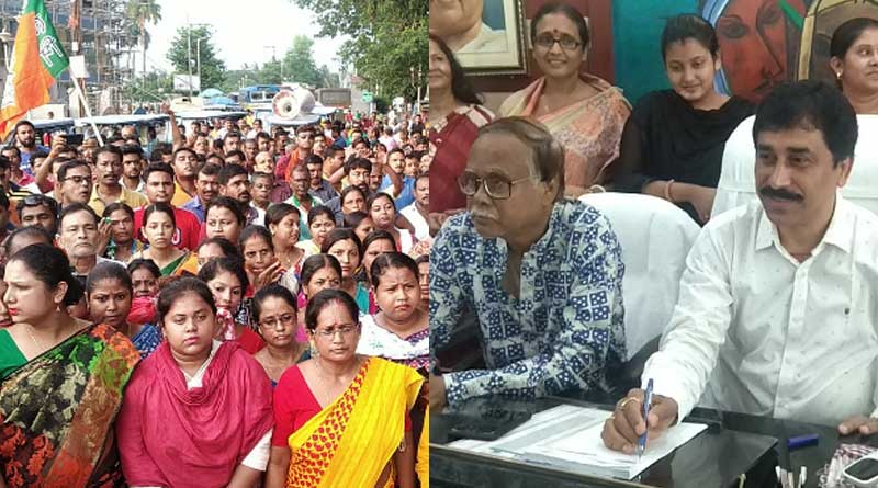 BJP holds Protest rally in Bongaon on Wednesday