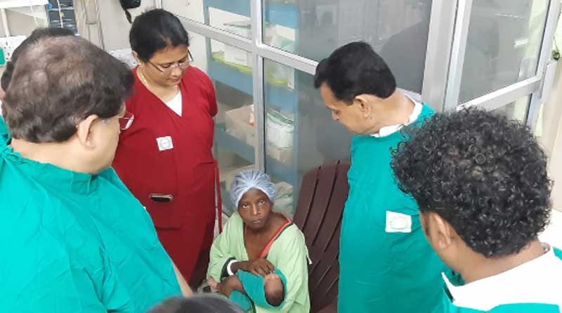 WB Minister Swapan Debnath meets Ekushi at Hospital