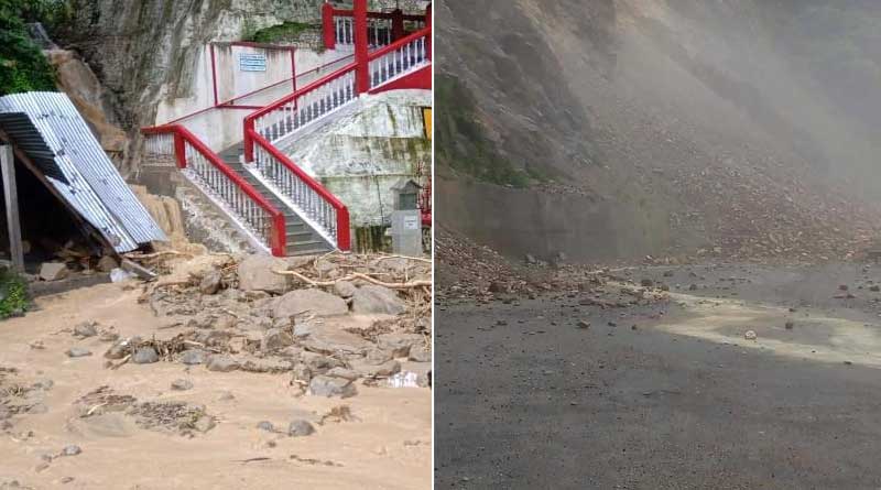 Rains trigger landslides across Darjeeling and Kalimpong