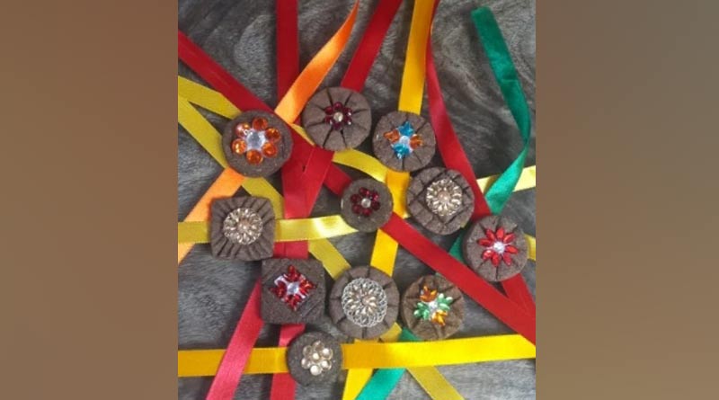 Bijnor goes eco-friendly with rakhis made of cow dung