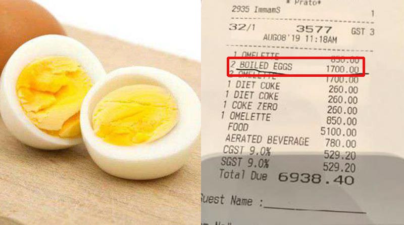 2 boiled eggs at Four Seasons Hotel, Mumbai costs Rs 1700