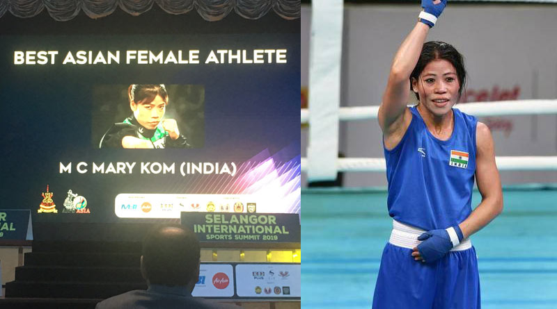 MC Mary Kom, was awarded the Best Asian Female Athlete in Malaysia
