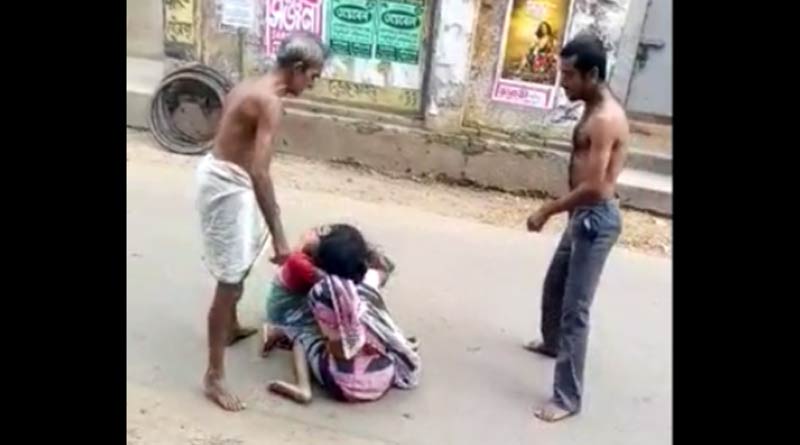 Street fight between Mother-In-Law and Daughter-In-Law in Ghatal