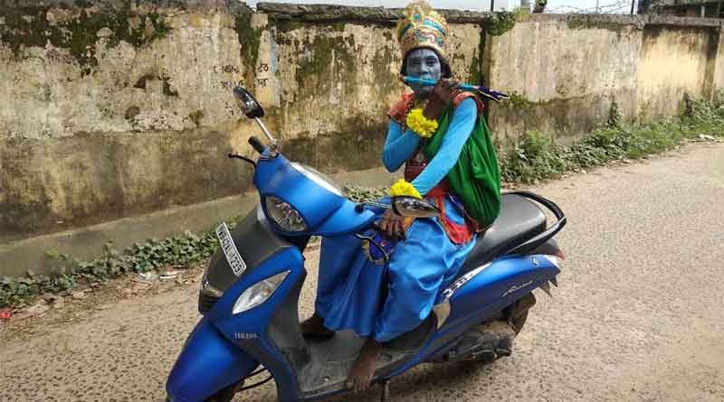 People warning various attire in Janmastami festival