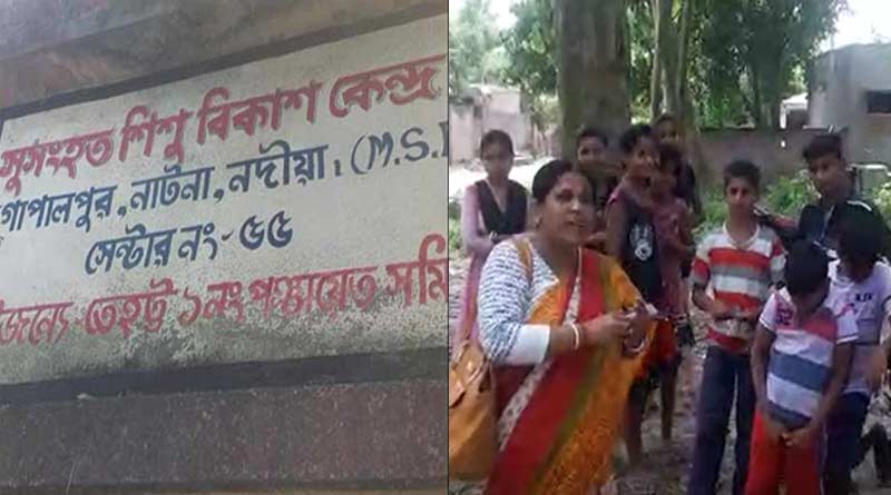 Villagers stages protest against ICDS centre incharge in Tehatta