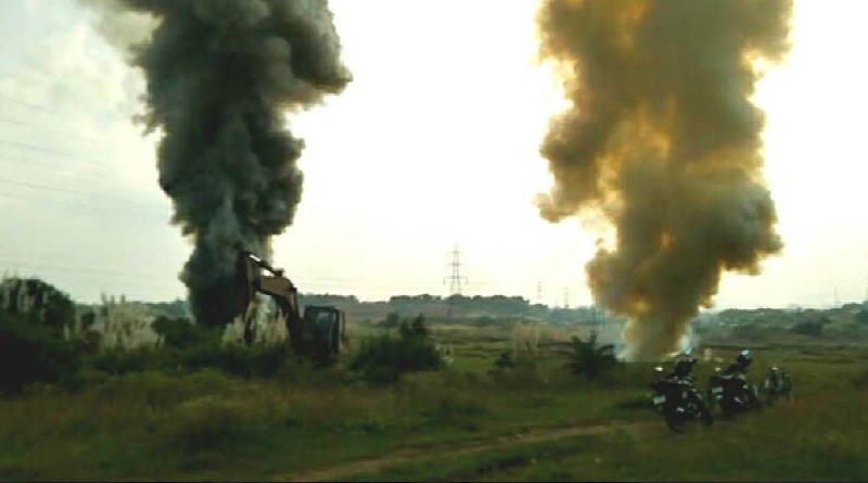 Fire in Andal open mouth mine sparks panic in area