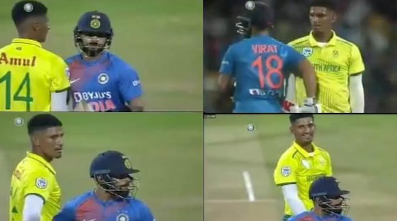 Virat Kohli reprimanded after physical contact with South Africa bowler