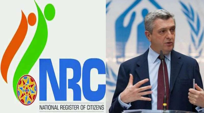 UN high commissioner for refugees voiced his concern over NRC