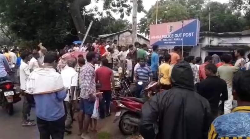 Clash between Mob and Police in Purulia's Anara