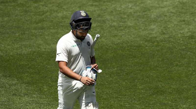 Rohit Sharma was dismissed for a second-ball duck
