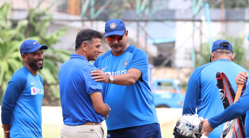 BCCI Rahul Dravid and head coach Ravi Shastri two greats