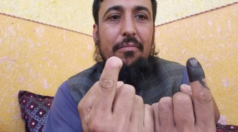 Taliban cut off man's finger for voting, he votes again in 2019
