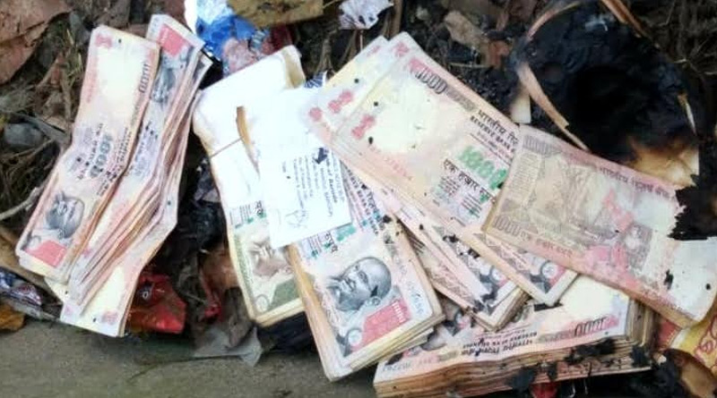 Rejected 500 and 1000 rupees note recoverd in Bagnan