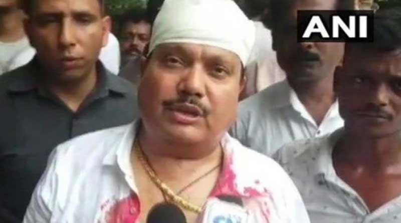 TMC BJP clash at kakinara