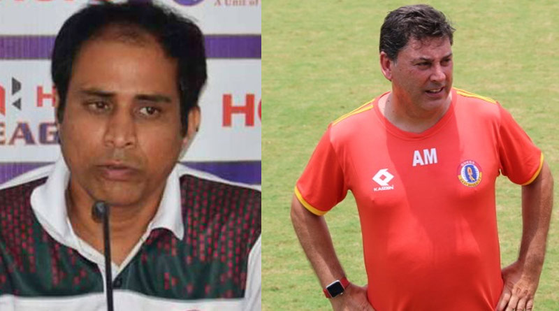 East Bengal and Bhawanipur football club play league match in Kalyani