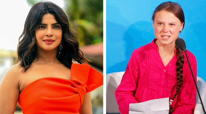 Bollywwod actress Priyanka Chopra applauded Greta Thunberg
