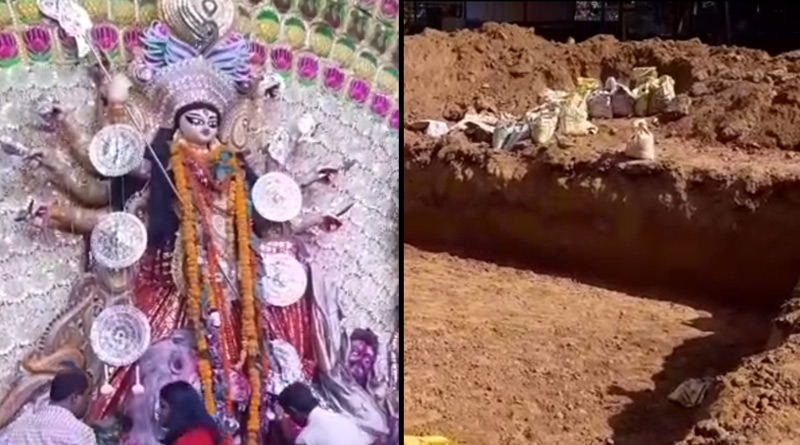 Organizers did Immersion in Puja pandal in Delhi's CR Park