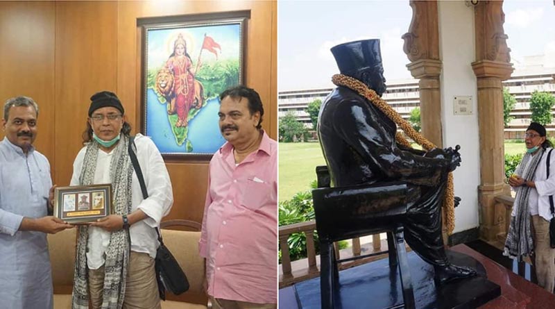 Mithun Chakraborty visits RSS headquarters, pays tributes to Hedgewar