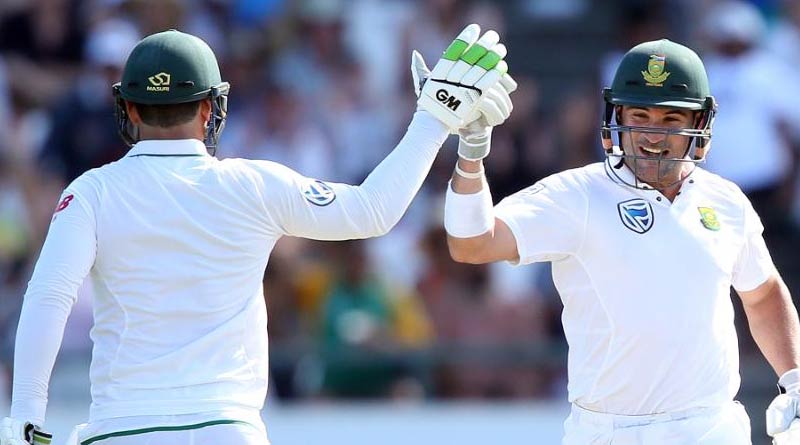 Centuries from Dean Elgar and Quinton de Kock help SA fight back
