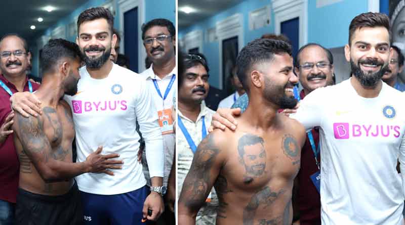 Virat Kohli Fan inks tattoo, meet hero of his dream