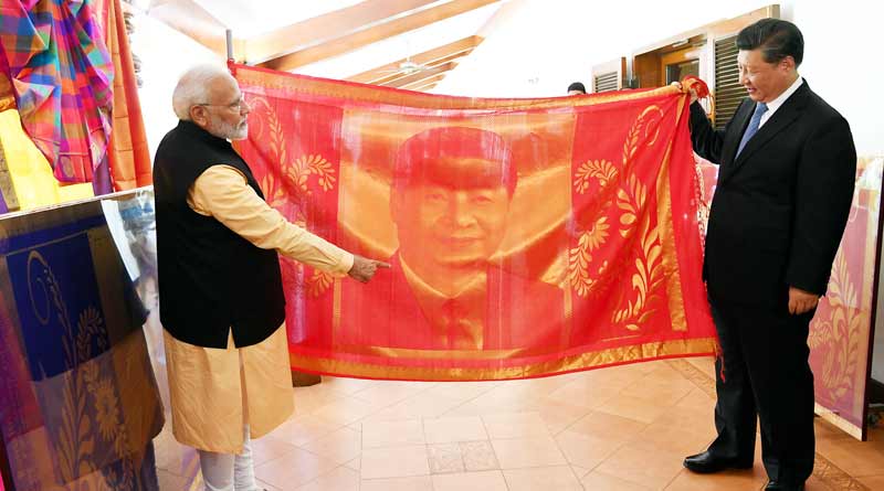 Prime Minister Narendra Modi-Chinese President exchange gifts