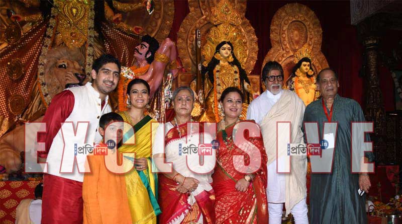 Kajol, Rani and Amitabh snapped celebrating Durga Ashtami in Mumbai