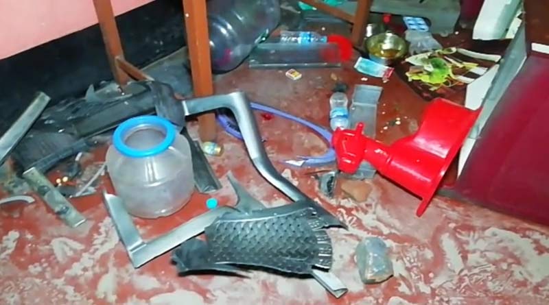 Some TMC worker allegedly ransack house of a BJP leader