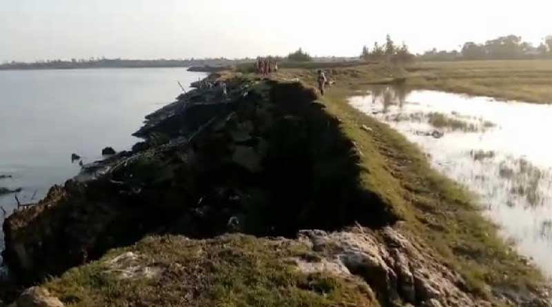 Dam on Saptamukhi river at Namkhana develops crack