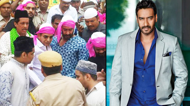 Bollywood actor Ajay Devgn mobbed by fans at Ajmer Sharif