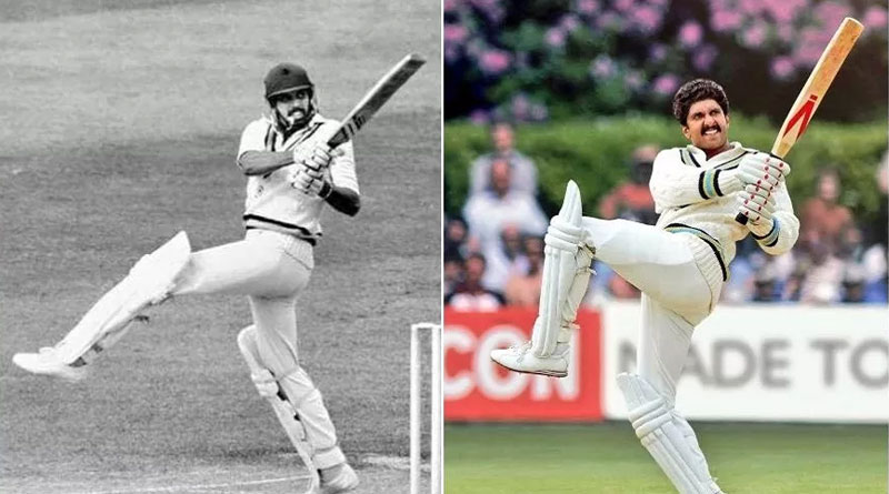 Ranveer Singh shares Kapil Dev's iconic Natraj shot in new pic