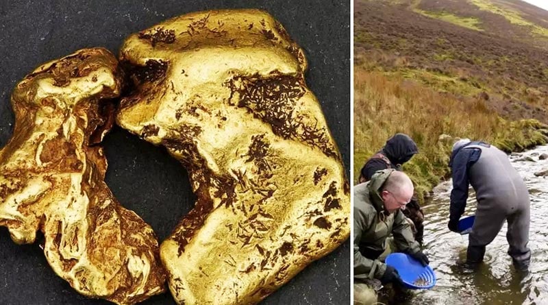 Treasure trove found under a river in Scotland recently