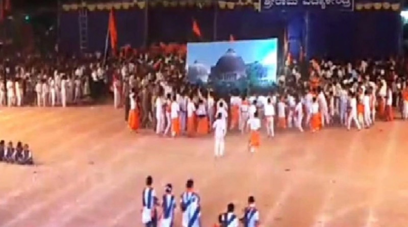 Case registered against RSS leader for making Babri demolition scene