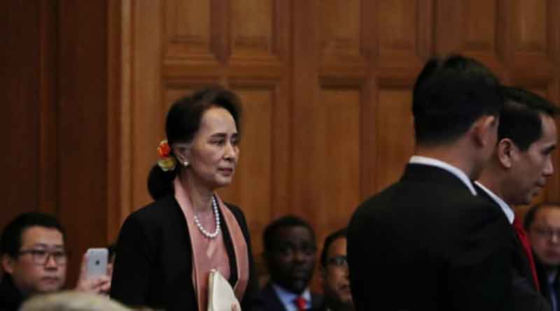 Aung San Suu Kyi arrives at ICJ as Myanmar faces genocide allegation