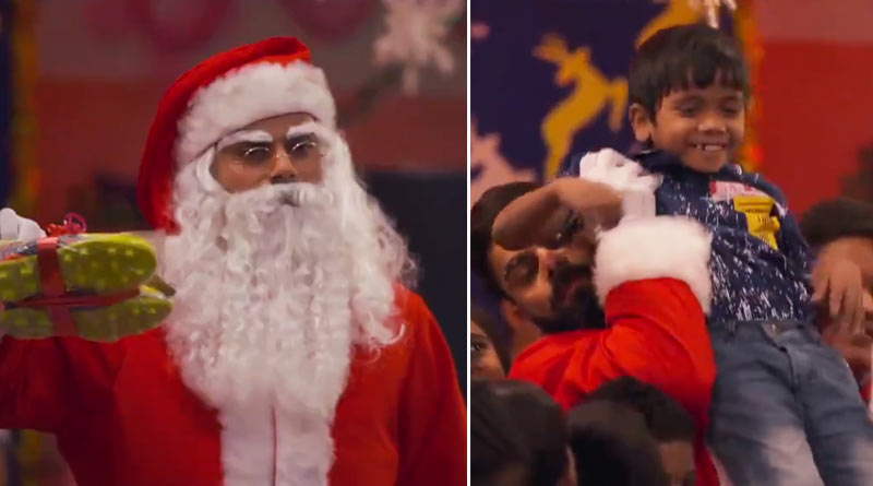 Virat Kohli spends time children ahead of Christmas eve