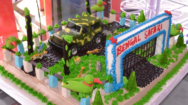 Christmas Cake is made like Bengal Safari Park and Chandrayaan