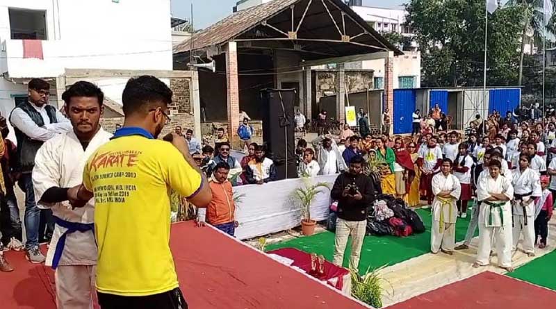 chairman of Ranaghat municipality organised a karate class for girls