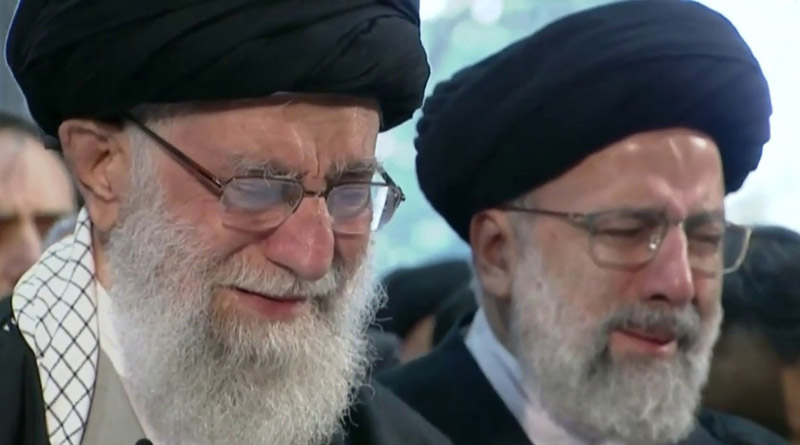 On Camera, Iran Supreme Leader Weeps At Prayer For General Killed