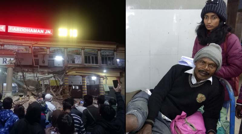 Hopna Tudu critically injured in Burdwan railway station collapsed