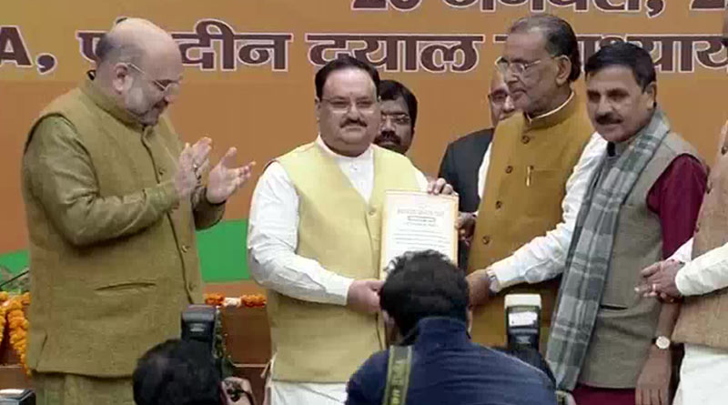 Jagat Prakash Nadda elected unopposed as the National President of BJP