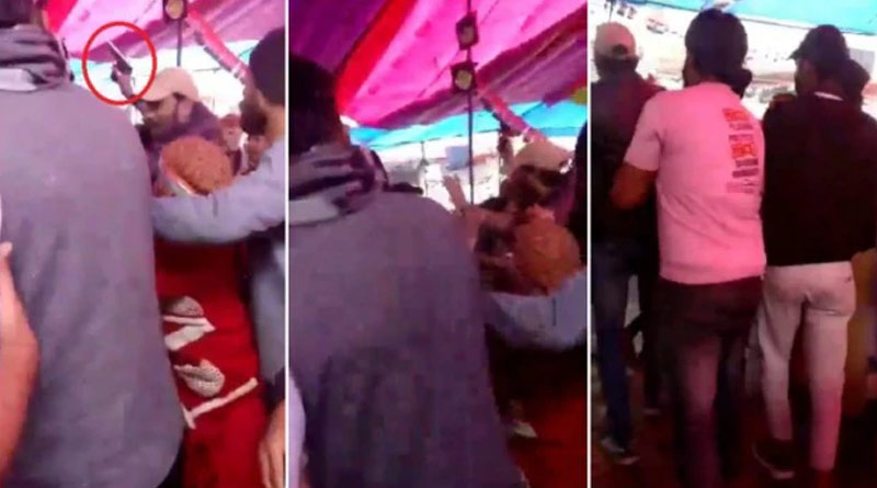 A man brandishing a gun as caught at Shaheen Bagh protest ground